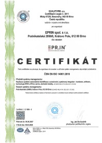 ISO 14001-2016 CZ-A4 vyska