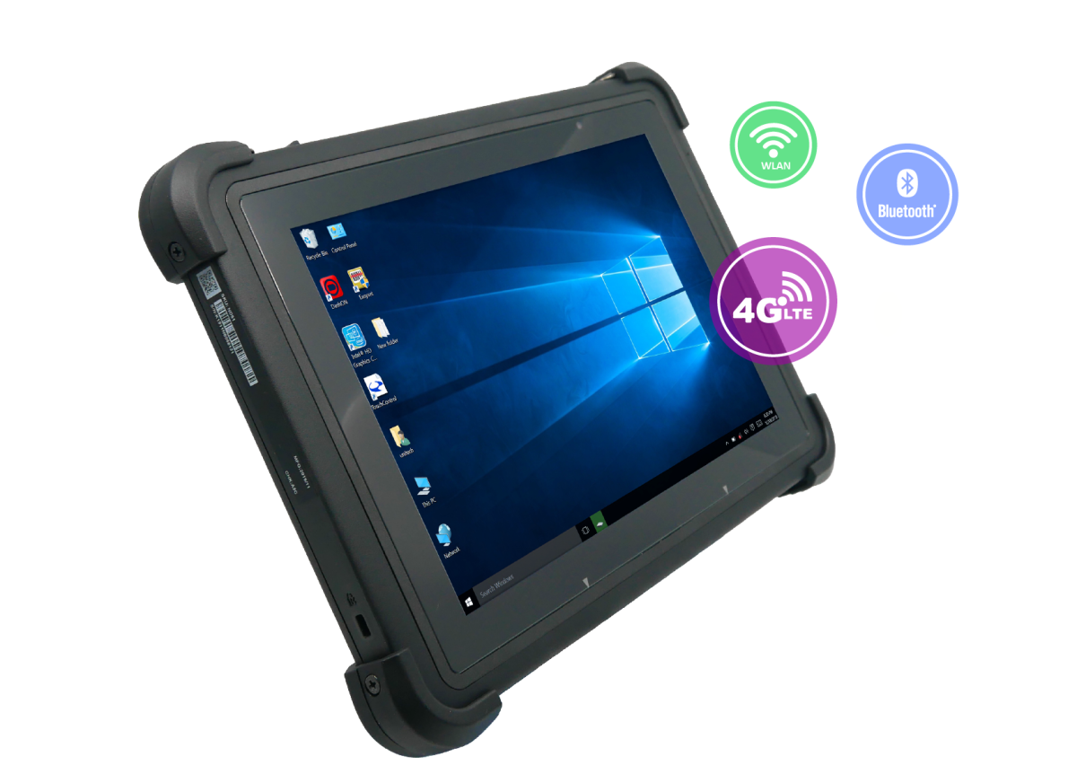 Windows 10 Military Grade Tablet Pc Ip67 Waterproof 10.1 RJ45 Com